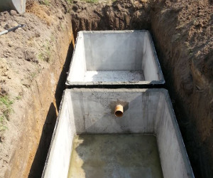 Szamba betonowe dostawa zbiornika